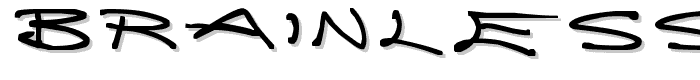 Brainless Thoughts font